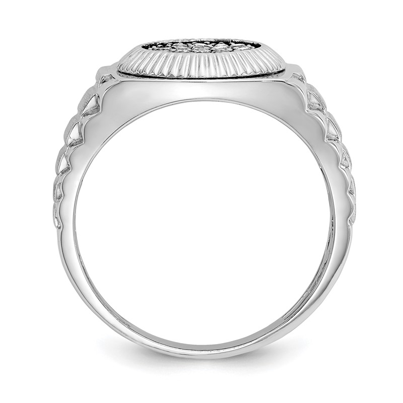 True Origin 14K White Gold Men's 1/4 carat Lab Grown Diamond VS  D E F Heirloom Ring