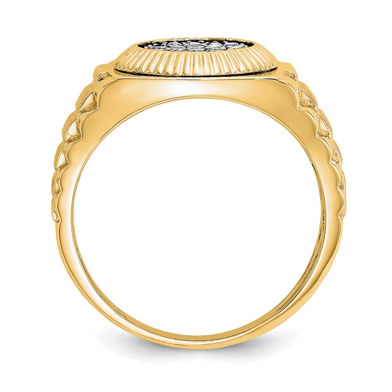 True Origin 14K Men's 1/4 carat Lab Grown Diamond VS  D E F Heirloom Ring