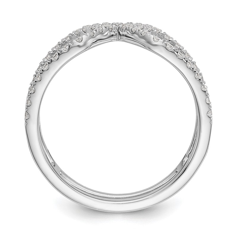 True Origin 14K White Gold 1/2 carat Lab Grown Diamond VS  D E F Geometric Fashion Band