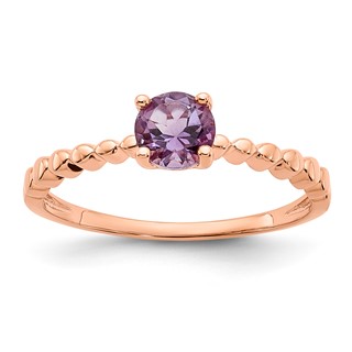 RG Sterling Silver Amethyst Ring