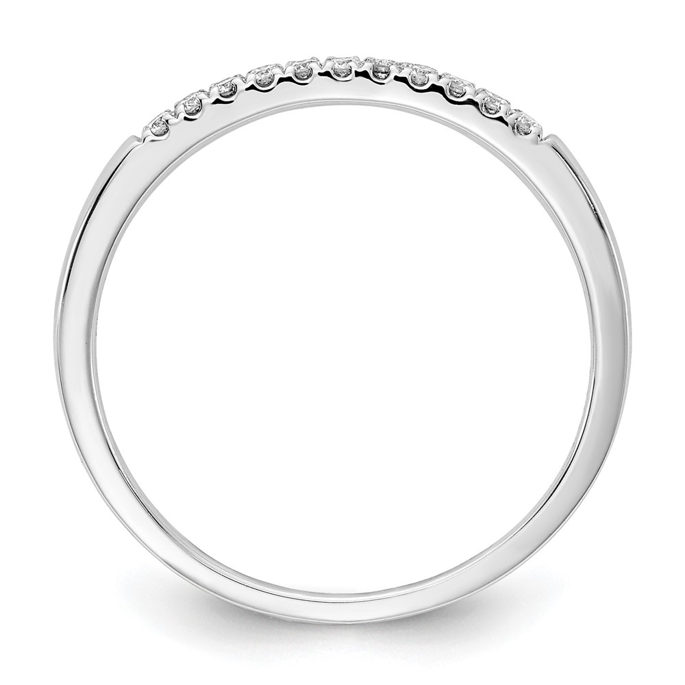 14k White Gold 1/10 carat Lab Grown Diamond VS/SI+ G+ Complete Wedding Band (RM4227B-010-8WLG)