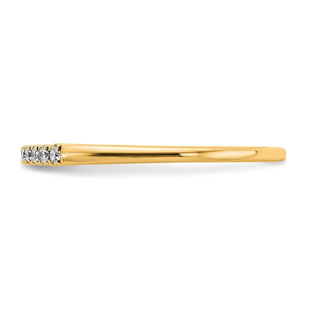 14k 1/10 carat Lab Grown Diamond VS/SI+ G+ Complete Wedding Band (RM4227B-010-6YLG)