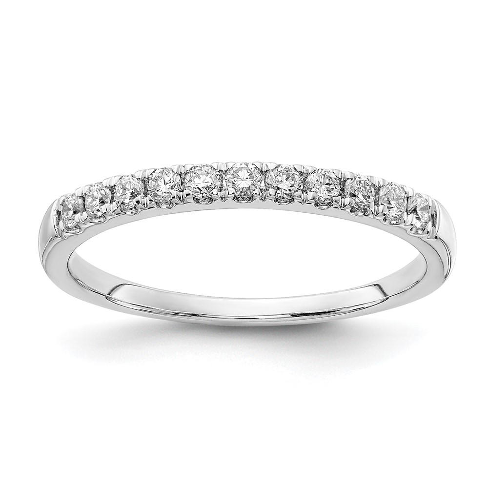 14k White Gold 1/5 carat Lab Grown Diamond VS/SI+ G+ Complete Wedding Band (RM4227B-025-7WLG)