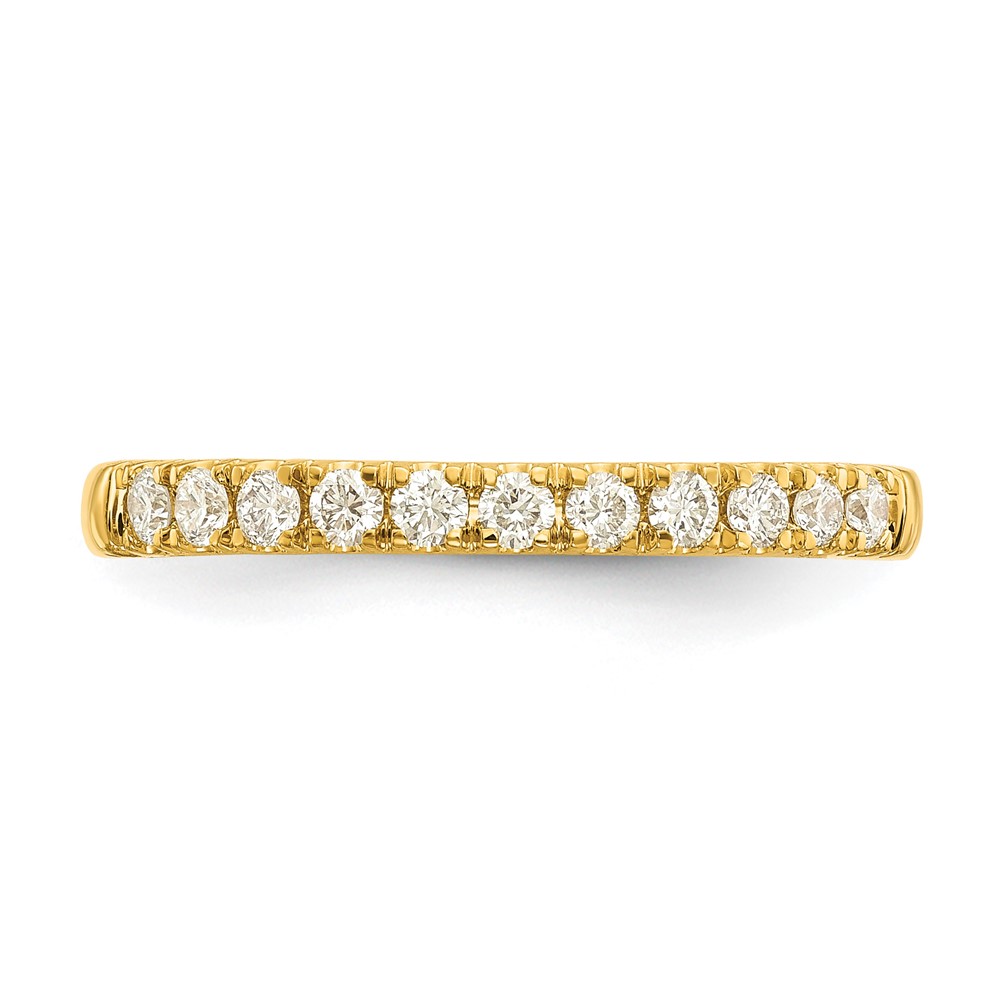 14k 1/5 carat Lab Grown Diamond VS/SI+ G+ Complete Wedding Band (RM4227B-025-7YLG)