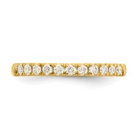 14K Yellow Gold 0.20 Carat Lab Grown Diamond VS SI+ G+ Complete Wedding Band view 3