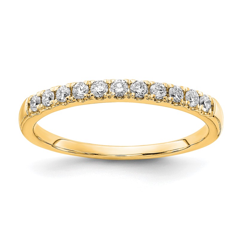 14k 1/5 carat Lab Grown Diamond VS/SI+ G+ Complete Wedding Band