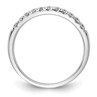 14K White Gold 0.33 Carat Lab Grown Diamond VS SI+ G+ Complete Wedding Band view 2