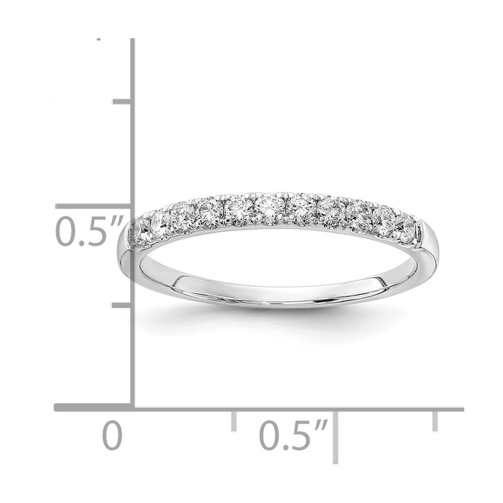 14k White Gold 1/3 carat Lab Grown Diamond VS/SI+ G+ Complete Wedding Band (RM4227B-030-7WLG)