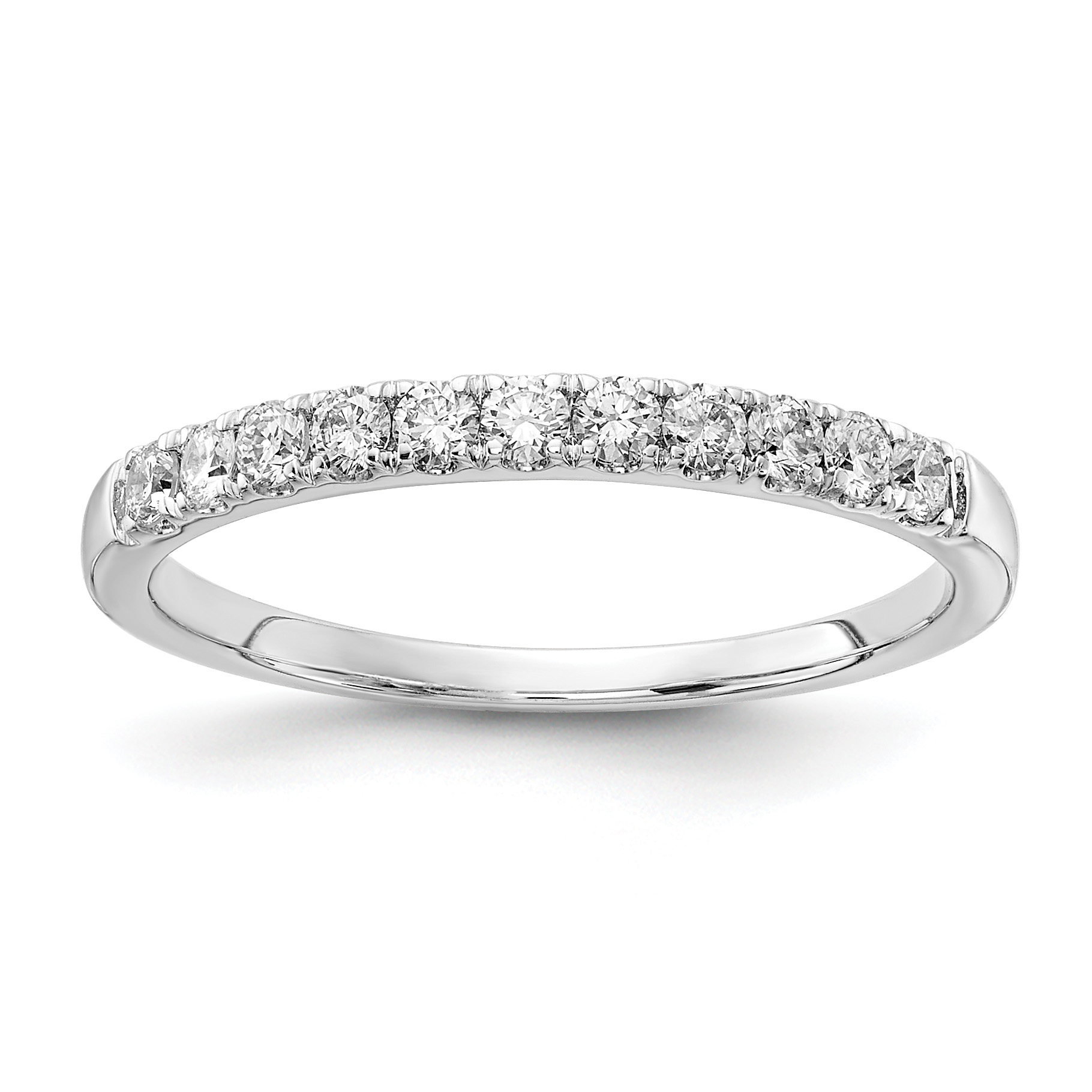 14k White Gold 1/3 carat Lab Grown Diamond VS/SI+ G+ Complete Wedding Band (RM4227B-030-9WLG)