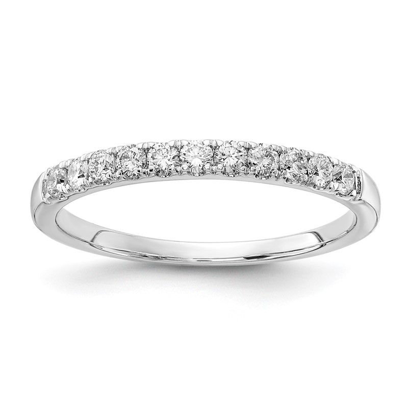 14k White Gold 1/3 carat Lab Grown Diamond VS/SI+ G+ Complete Wedding Band