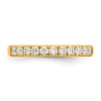 14K Yellow Gold 0.33 Carat Lab Grown Diamond VS SI+ G+ Complete Wedding Band view 3