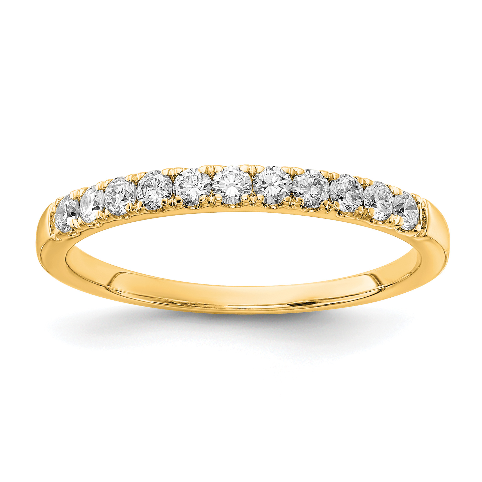 14k 1/3 carat Lab Grown Diamond VS/SI+ G+ Complete Wedding Band (RM4227B-030-6YLG)