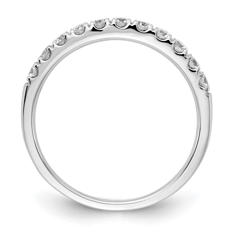 14k White Gold 1/2 carat Lab Grown Diamond VS/SI+ G+ Complete Wedding Band