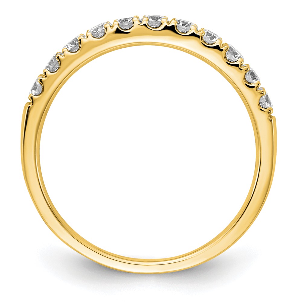 14k 1/2 carat Lab Grown Diamond VS/SI+ G+ Complete Wedding Band (RM4227B-045-7YLG)