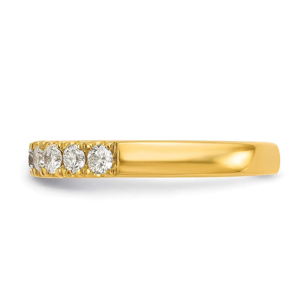 14k 1/2 carat Lab Grown Diamond VS/SI+ G+ Complete Wedding Band (RM4227B-045-7YLG)