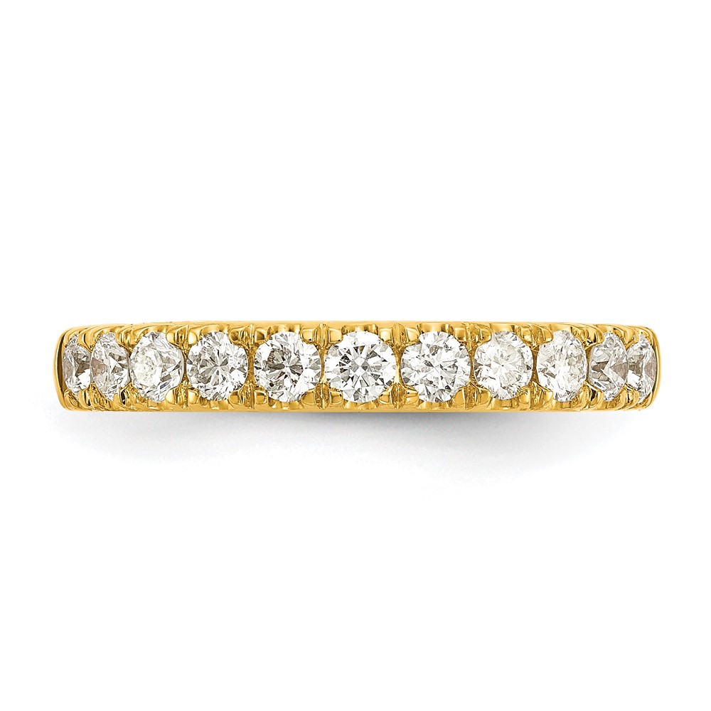 14k 1/2 carat Lab Grown Diamond VS/SI+ G+ Complete Wedding Band (RM4227B-045-7YLG)