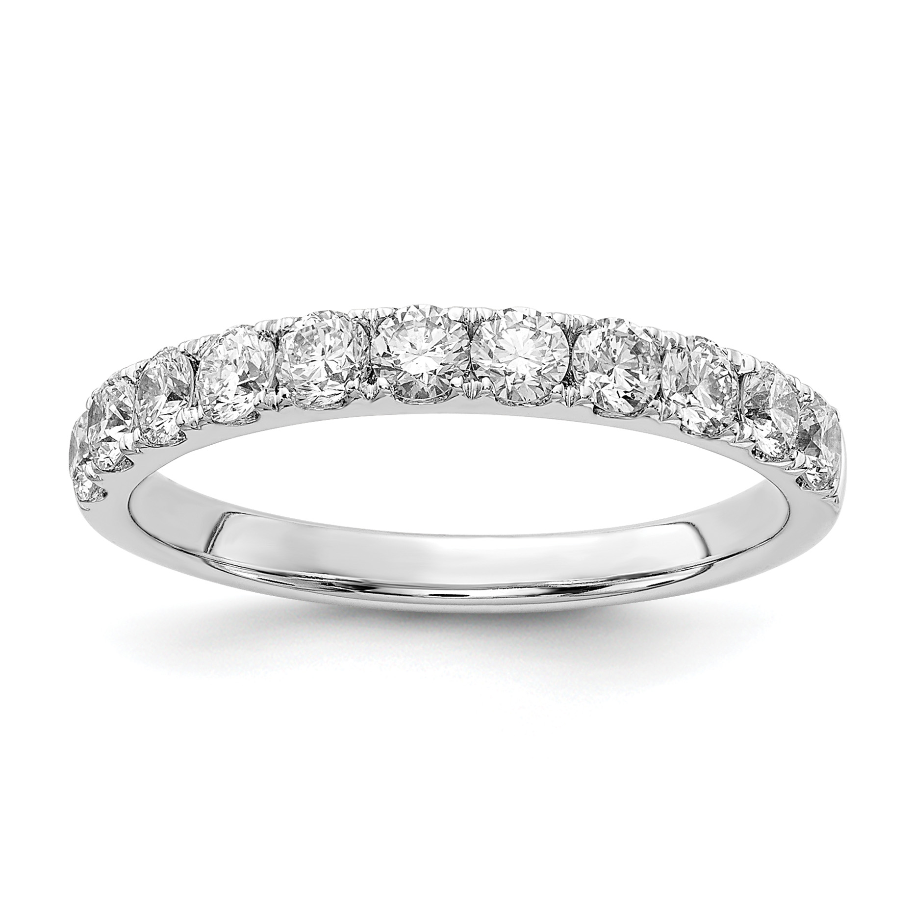 14k White Gold 3/4 carat Lab Grown Diamond VS/SI+ G+ Complete Wedding Band (RM4227B-075-6WLG)