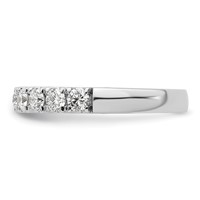 14K White Gold 1 Carat Lab Grown Diamond VS SI+ G+ Complete Wedding Band view 3