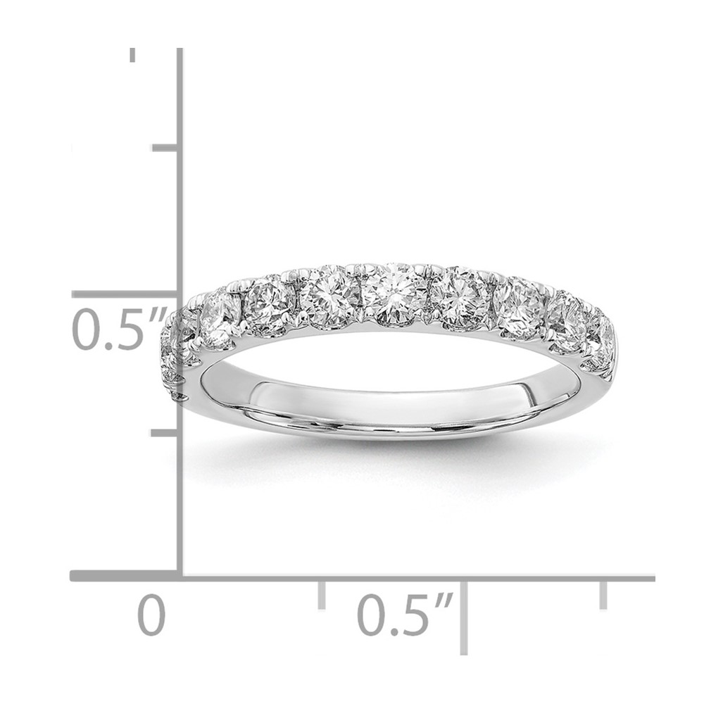 14k White Gold 1 carat Lab Grown Diamond VS/SI+ G+ Complete Wedding Band (RM4227B-100-7WLG)