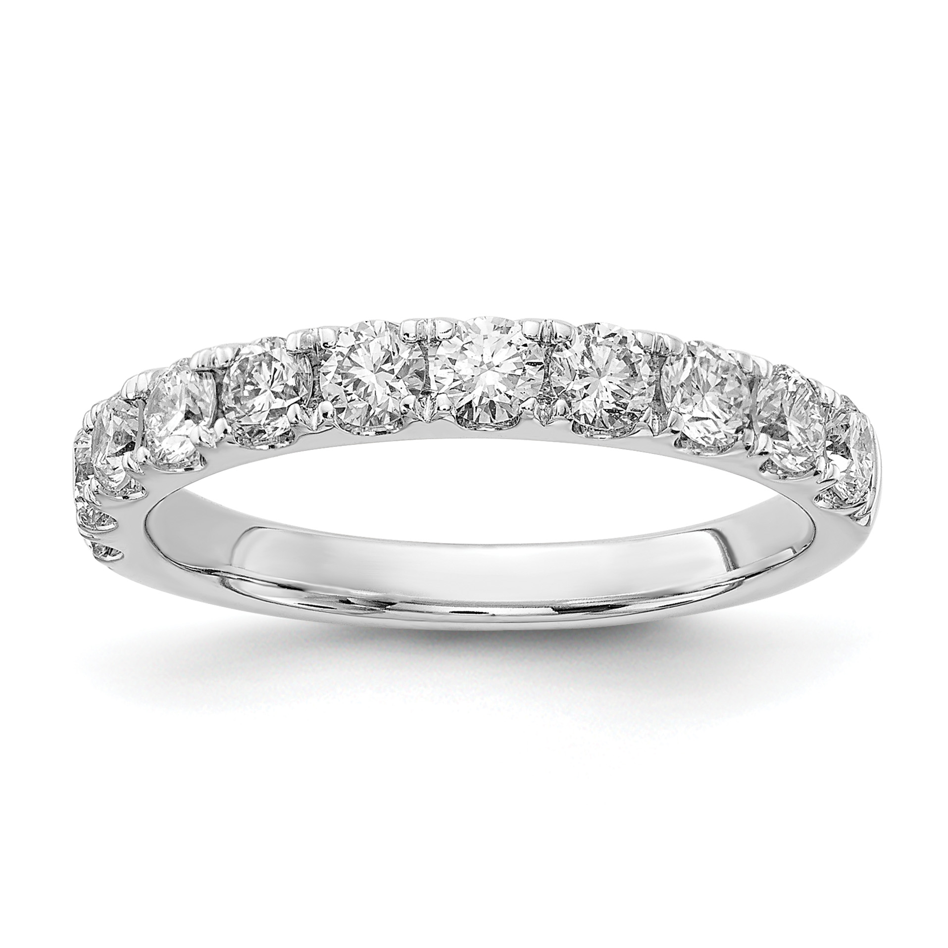 14k White Gold 1 carat Lab Grown Diamond VS/SI+ G+ Complete Wedding Band (RM4227B-100-7WLG)