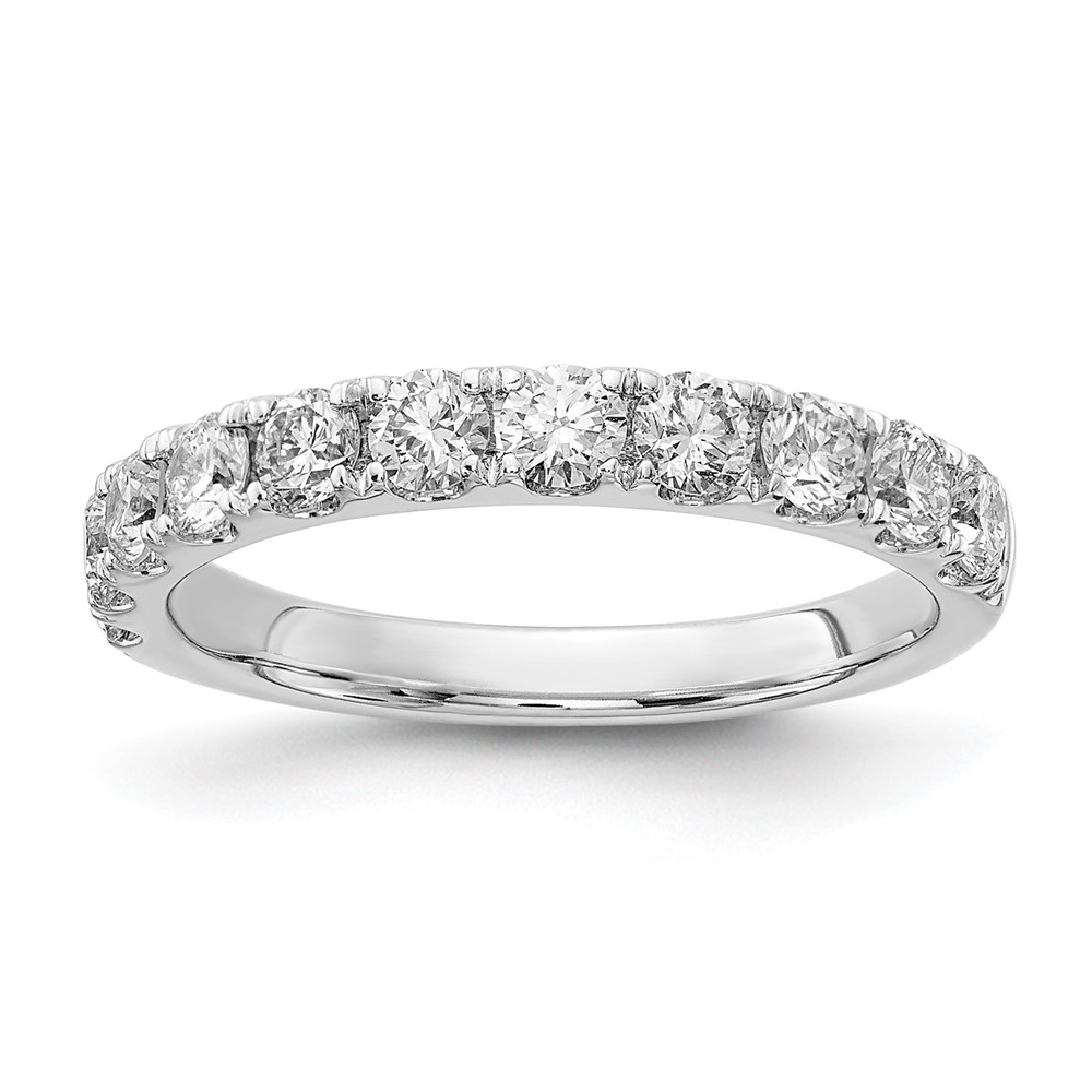 14k White Gold 1 carat Lab Grown Diamond VS/SI+ G+ Complete Wedding Band (RM4227B-100-7WLG)