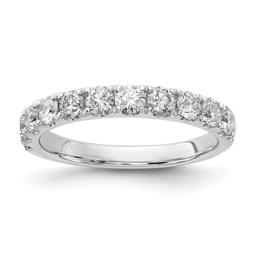14K White Gold 1 Carat Lab Grown Diamond VS SI+ G+ Complete Wedding Band