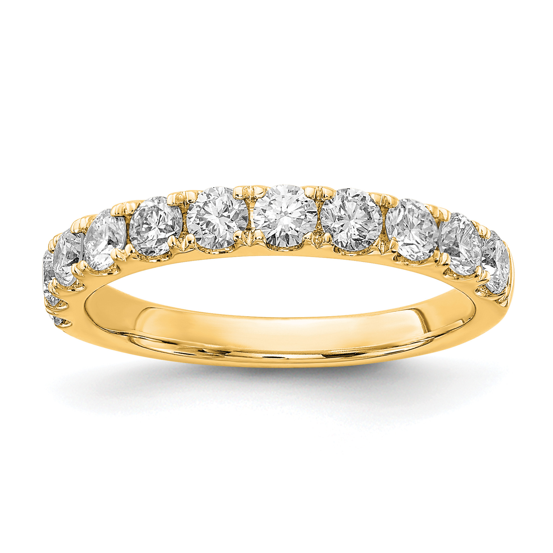 14k 1 carat Lab Grown Diamond VS/SI+ G+ Complete Wedding Band (RM4227B-100-7YLG)