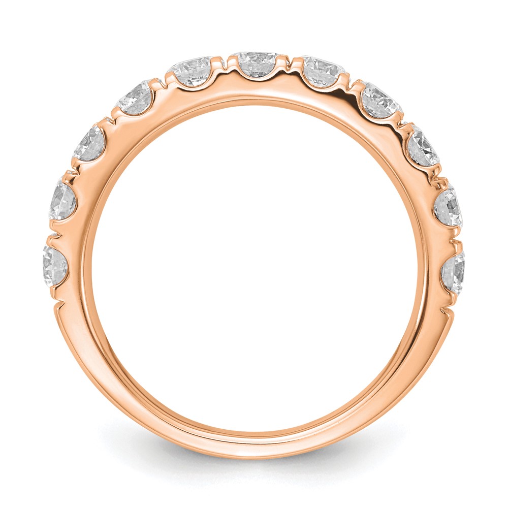 14k Rose Gold 1 1/2 carat Lab Grown Diamond VS/SI+ G+ Complete Wedding Band (RM4227B-150-7RLG)