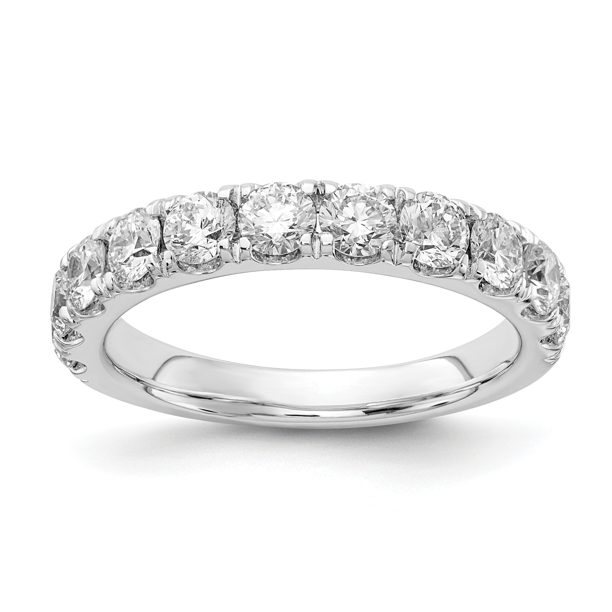 14k White Gold 1 1/2 carat Lab Grown Diamond VS/SI+ G+ Complete Wedding Band (RM4227B-150-7WLG)