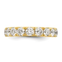 14K Yellow Gold 1.50 Carat Lab Grown Diamond VS SI+ G+ Complete Wedding Band view 3