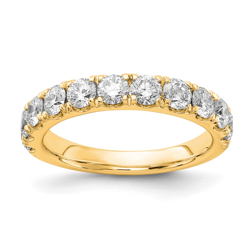 14k 1 1/2 carat Lab Grown Diamond VS/SI+ G+ Complete Wedding Band (RM4227B-150-7YLG)