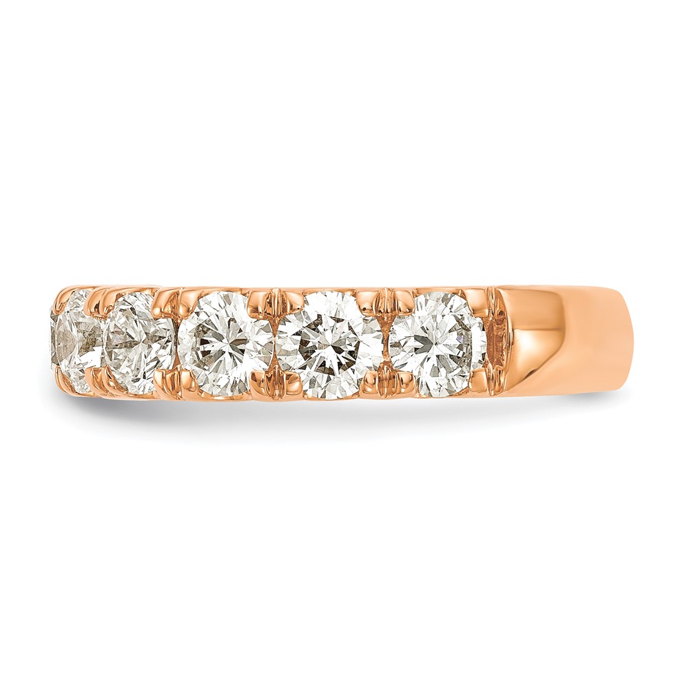14k Rose Gold 2 carat Lab Grown Diamond VS/SI+ G+ Complete Wedding Band (RM4227B-200-5RLG)