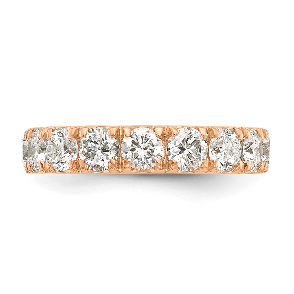 14k Rose Gold 2 carat Lab Grown Diamond VS/SI+ G+ Complete Wedding Band (RM4227B-200-5RLG)