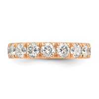 14K Rose Gold 2 Carat Lab Grown Diamond VS SI+ G+ Complete Wedding Band view 4