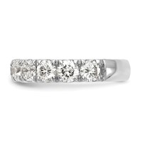 14K White Gold 2 Carat Lab Grown Diamond VS SI+ G+ Complete Wedding Band view 3