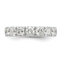 14K White Gold 2 Carat Lab Grown Diamond VS SI+ G+ Complete Wedding Band view 4