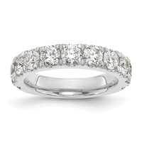 14K White Gold 2 Carat Lab Grown Diamond VS SI+ G+ Complete Wedding Band view 1