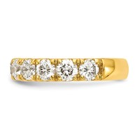 14K Yellow Gold 2 Carat Lab Grown Diamond VS SI+ G+ Complete Wedding Band view 3