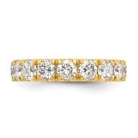 14K Yellow Gold 2 Carat Lab Grown Diamond VS SI+ G+ Complete Wedding Band view 4