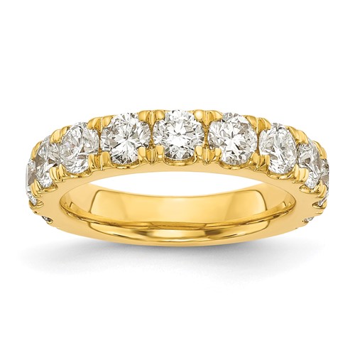14K Yellow Gold 2 Carat Lab Grown Diamond VS SI+ G+ Complete Wedding Band