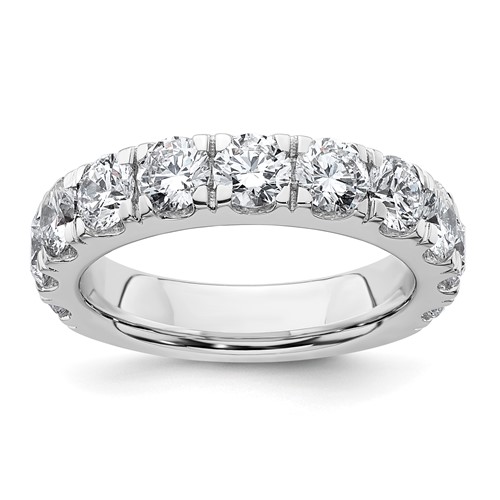 14K White Gold 3 Carat Lab Grown Diamond VS SI+ G+ Complete Wedding Band