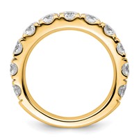 14K Yellow Gold 3 Carat Lab Grown Diamond VS SI+ G+ Complete Wedding Band view 2