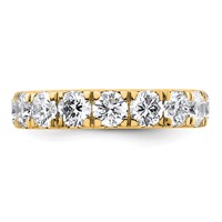 14K Yellow Gold 3 Carat Lab Grown Diamond VS SI+ G+ Complete Wedding Band view 4