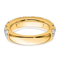 14K Yellow Gold 3 Carat Lab Grown Diamond VS SI+ G+ Complete Wedding Band view 5