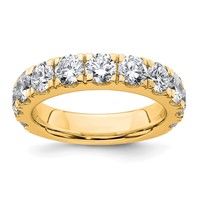 14K Yellow Gold 3 Carat Lab Grown Diamond VS SI+ G+ Complete Wedding Band view 1