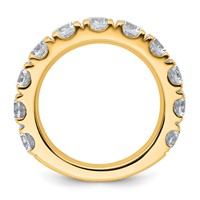 14K Yellow Gold 4 Carat Lab Grown Diamond VS SI+ G+ Complete Wedding Band view 2