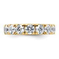 14K Yellow Gold 4 Carat Lab Grown Diamond VS SI+ G+ Complete Wedding Band view 4