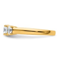 14K Yellow Gold 1 Ct. Round Diamond Ring Mounting view 3