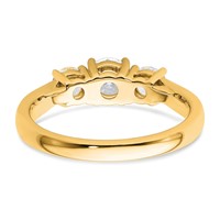 14K Yellow Gold 1 Ct. Round Diamond Ring Mounting view 5