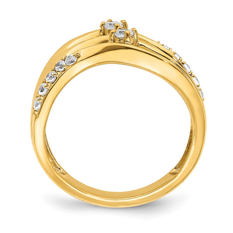 14k 1/3 carat Lab Grown Diamond VS/SI+ G+ Complete Fashion Ring